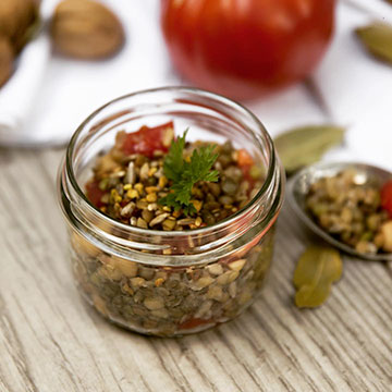 Brunch : Veggie mix aux lentilles corail en livraison à Paris